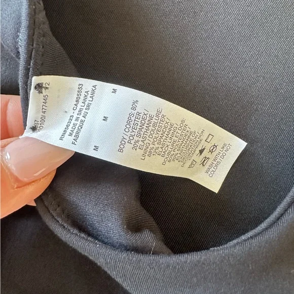 Nike Yoga Dri-Fit Swoosh Highneck Sports Bra Black Racerback Workout NWOT - Picture 8 of 9